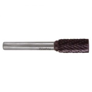 Ruko-116019TC-Fresas metal duro TiCN forma A-ZYA Cilíndrica con dentado frontal (Ø 16 mm)