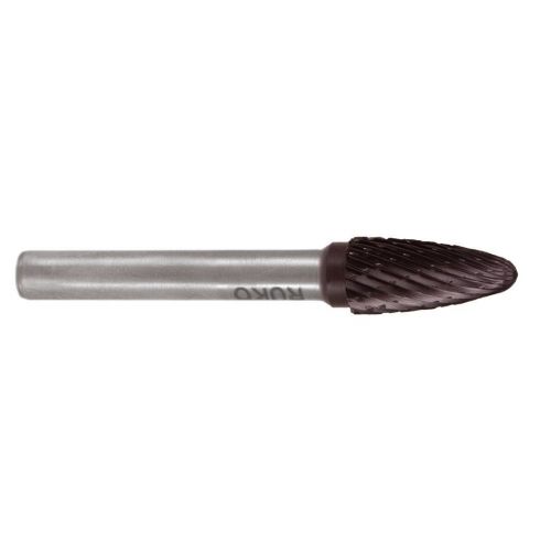 Ruko-116031TC-Fresas metal duro TiCN forma F-RBF Arco completo (Ø 8 mm)