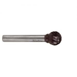 Ruko-116043TC-Fresas metal duro TiCN forma D-KUD Esférica (Ø 10 mm)