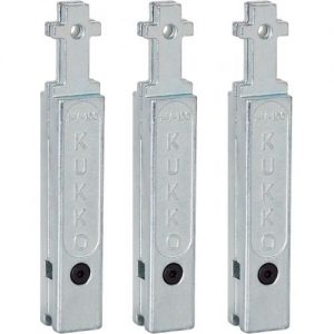 Kukko-2-V-150-S-Juego de 3 extensiones para patas de extractores de rodamientos 30-2/30-20 (Largo 150 mm)