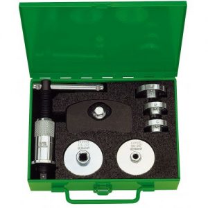 Kukko-126-30-Juego de herramientas para reposición de pistones de frenos de disco (10 piezas, con 7 adaptadores)