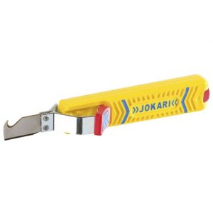 Jokari-J10280-Cuchillo pelacables Secura Nº 28H con cuchilla en forma de gancho (Ø 8-28 mm)