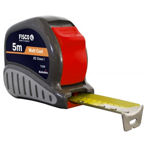 Fisco-TV5M-Flexómetro clase I con caja ABS con empuñadura de goma TRI-LOK (5x25)