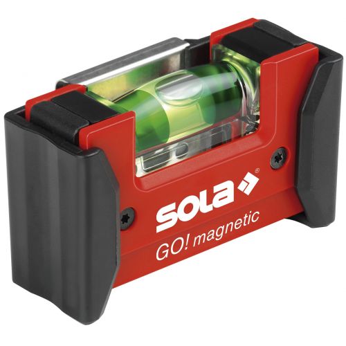 Sola-GOMAGNETICCLIP-Nivel de burbuja compacto GO! Magnetic CLIP