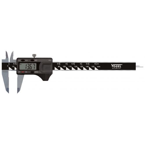 Vogel-202160.2-Calibre pie de rey digital IP54 DIN 862, Capacidad 150 mm, Boca 40 mm