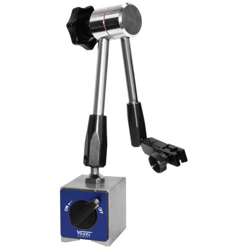 Vogel-255001-Soporte universal porta-comparador articulado con bloqueo central, Altura total 400 mm, Base 65x50x55 mm