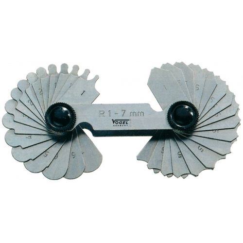 Vogel-472107-Juego galgas para radios Templado, 15 láminas