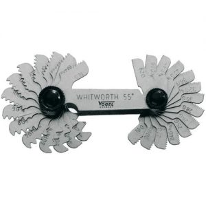 Vogel-471014-Patrones de acero para roscas tipo Métrico/ Whitworth (52 láminas)
