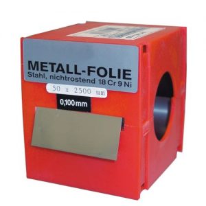 Vogel-464030-Rollo fleje calibrado 2.5 m x 50mm inox (espesor 0,03 mm)