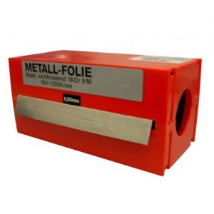 Vogel-465250-Rollo fleje calibrado 2.5 m x 150 mm inox (espesor 0,25 mm)