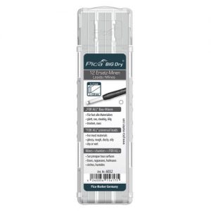 Pica-6032-Estuche de 12 Minas-BIG-Dry -Blanco