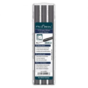 Pica-6051-Estuche de 12 minas BIG-Dry ANLINE 2.0 Grafito/Negro