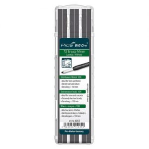 Pica-6055-Estuche con 12 minas albañil de grafito 10H