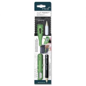Pica-505/03-Conjunto funda Pica POCKET + lápiz Pica Classic BlackaampWhite de 230 mm