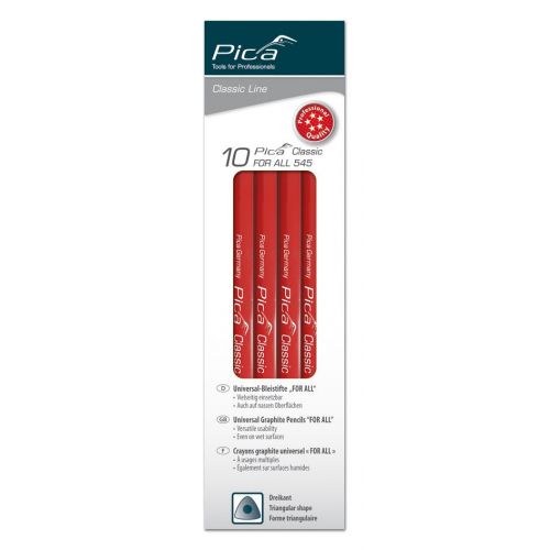 Pica-545/24-10-Caja con 10 lápices universal de 23 cm