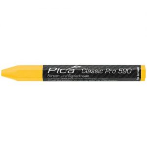 Pica-590/44-Caja de 12 marcadores industriales crayon Classic PRO amarillo