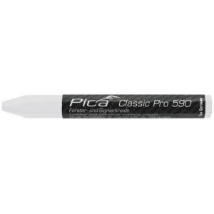 Pica-590/52-Caja de 12 marcadores industriales crayon Classic PRO blanco