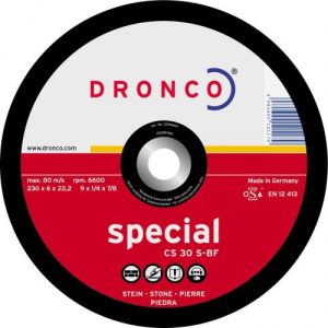 Dronco-CS30S-180-Disco de desbaste CS 30 S Special-piedra, 180 x 6 mm(10Uds)
