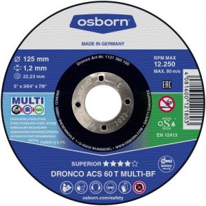 Dronco-ACS46TMulti230-Disco de corte metal ACS 60 / ACS 46 T Multi Special 230 x 1,9 mm(25Uds)