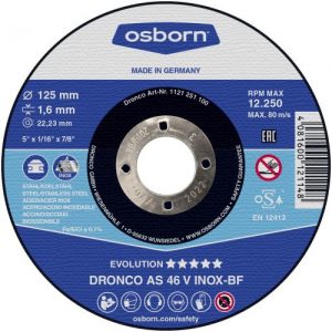 Dronco-AS46V-125-Disco de corte metal AS 46 V Evolution Express 125 x 1,6 mm(25Uds)