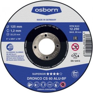 Dronco-CS60ALU-115-Disco de corte metal CS 60/CS 46 ALU Special Express 115 x 1,2 mm(25Uds)