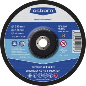 Dronco-AS46TINOX-125-Disco de corte metal AS 46 T INOX Special Express 125 x 1,6 mm(25Uds)