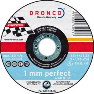 Dronco-A60R-115-Disco de corte metal A 60 R Perfect Express 115 x 1,2 mm(25Uds)