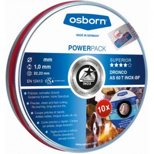 Dronco-AS60TINOX-115PACKPLU-Lata sellada de 10 discos de corte metal 115 x 1,0 mm AS 60 T INOX Special Express Lifetime Plus