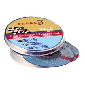 Dronco-AS60V-115PACK-Lata de 10 discos de corte metal AS 60 V Evolution Espress 115 x 1,0 mm