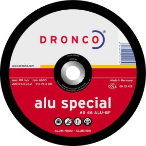 Dronco-AS46ALU-125-Disco de desbaste AS 46 ALU Special-metal 125 x 6 mm(10Uds)