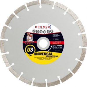 Dronco-U3-115-Disco de diamante Perfect U3 Universal obra (Antes ST) Ø 115 mm
