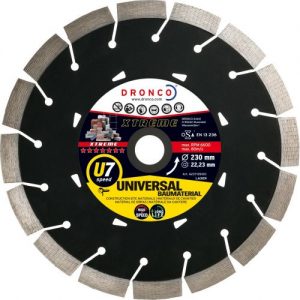 Dronco-U7SPEED-115-Disco de diamante Evolution U7 Speed Universal obra (Antes ERM) Ø 115 mm