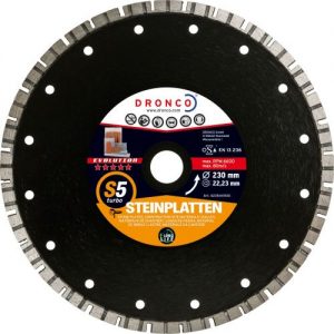 Dronco-S5TURBO-125-Disco de diamante Evolution S5 Turbo Placas de piedra (Antes EVT) Ø 125 mm