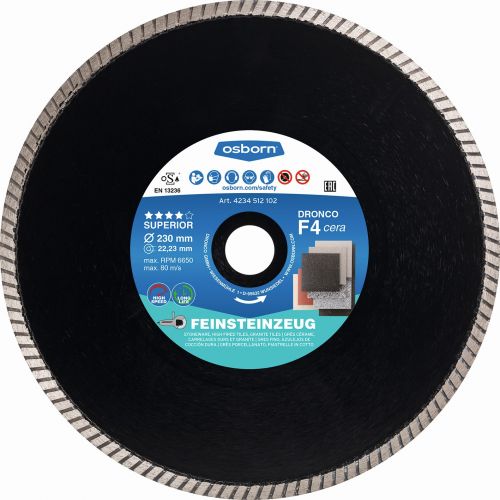 Dronco-F4CERA-115-Disco de diamante Superior F4 Cera-Gres (Antes GRFX) Ø 115 mm