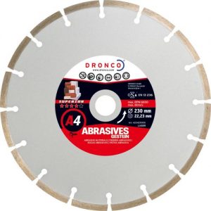 Dronco-A4-230-Disco de diamante Superior A4 materiales abrasivos (Antes LT76) Ø 230 mm