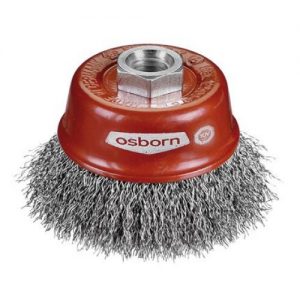 Osborn-0002613161-Cepillo taza acero de alambre ondulado con tuerca M14 y filamento Ø 0.30 mm (60x20 )