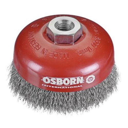 Osborn-0002613163-Cepillo taza acero de alambre ondulado con tuerca M14 y filamento Ø 0.30 mm (80x30 )