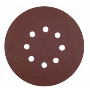 Calflex-KE.RR125.60-Caja de 50 discos de 125 mm de papel autoadhrente AO (8 agujeros grano 60)