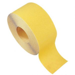Calflex-KFP/GOLD120/25.60-Rollos papel lija Óxido de Aluminio amarillo (120 mm x Gr.60)