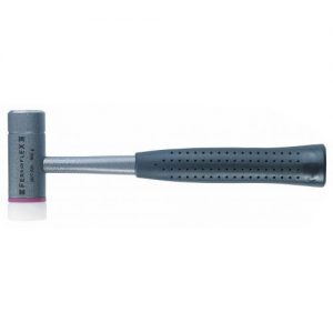 Halder-3677.030-Martillo de acero + maza de nylon Ferroplex Ø 30 mm Largo 290 mm