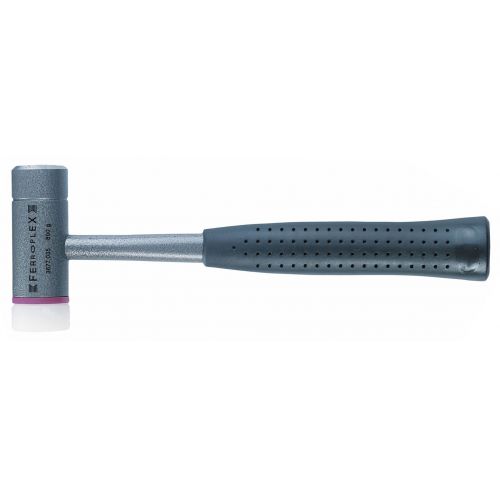 Halder-3677.035-Martillo de acero + maza de nylon Ferroplex Ø 35 mm Largo 295 mm