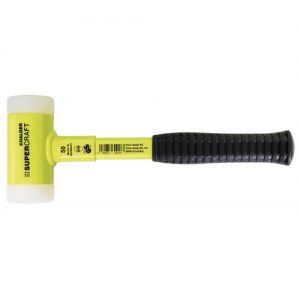 Halder-3377.130-Maza anti rebote metálico amarillo Supercraft Ø 30 mm