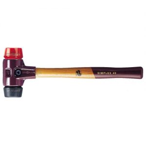 Halder-3026.040-Maza de goma + acetato Simplex Ø 40 mm