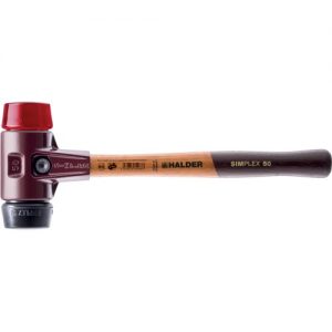 Halder-3026.050-Maza de goma + acetato Simplex Ø 50 mm