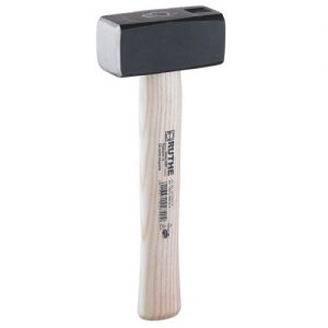 Ruthe-3010030119-Maceta de albañil cuadrada DIN 6475 con mango de madera de fresno (1000 g)