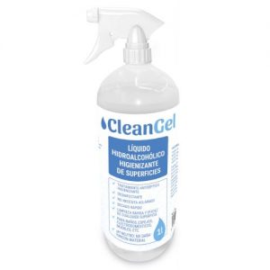 CleanGel-LS1000-Líquido higienizante de superficies en pulverizador de 1000 ml