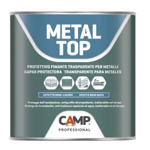 CAMP-1101-001-Protector transparente para metales a base de resinas METAL TOP en Lata de 1 kg