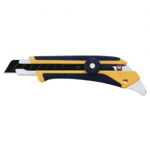 Olfa-L5-Cúter con bloqueo manual, mango antideslizante, púa de metal duro y cuchilla de 18 mm