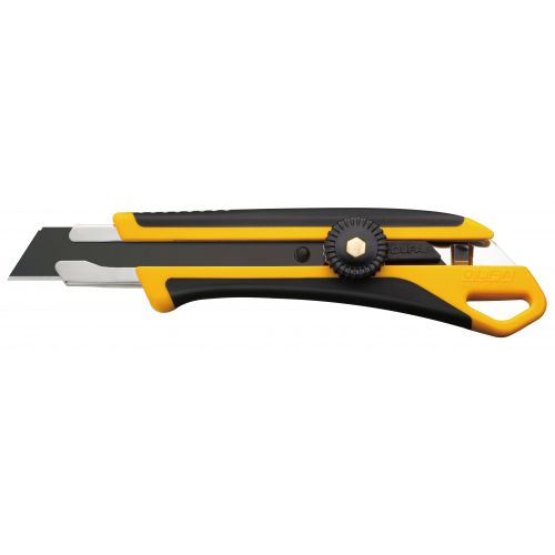 Olfa-L-7-Cutter con bloqueo manual y cuchilla Excel Black de 18 mm