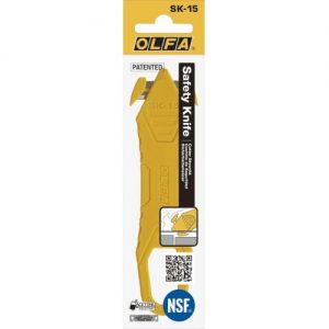 Olfa-SK-15/DSB-Cúter de seguridad desechable con cuchillas ocultas SK-15 en caja dispensadora(60Uds)